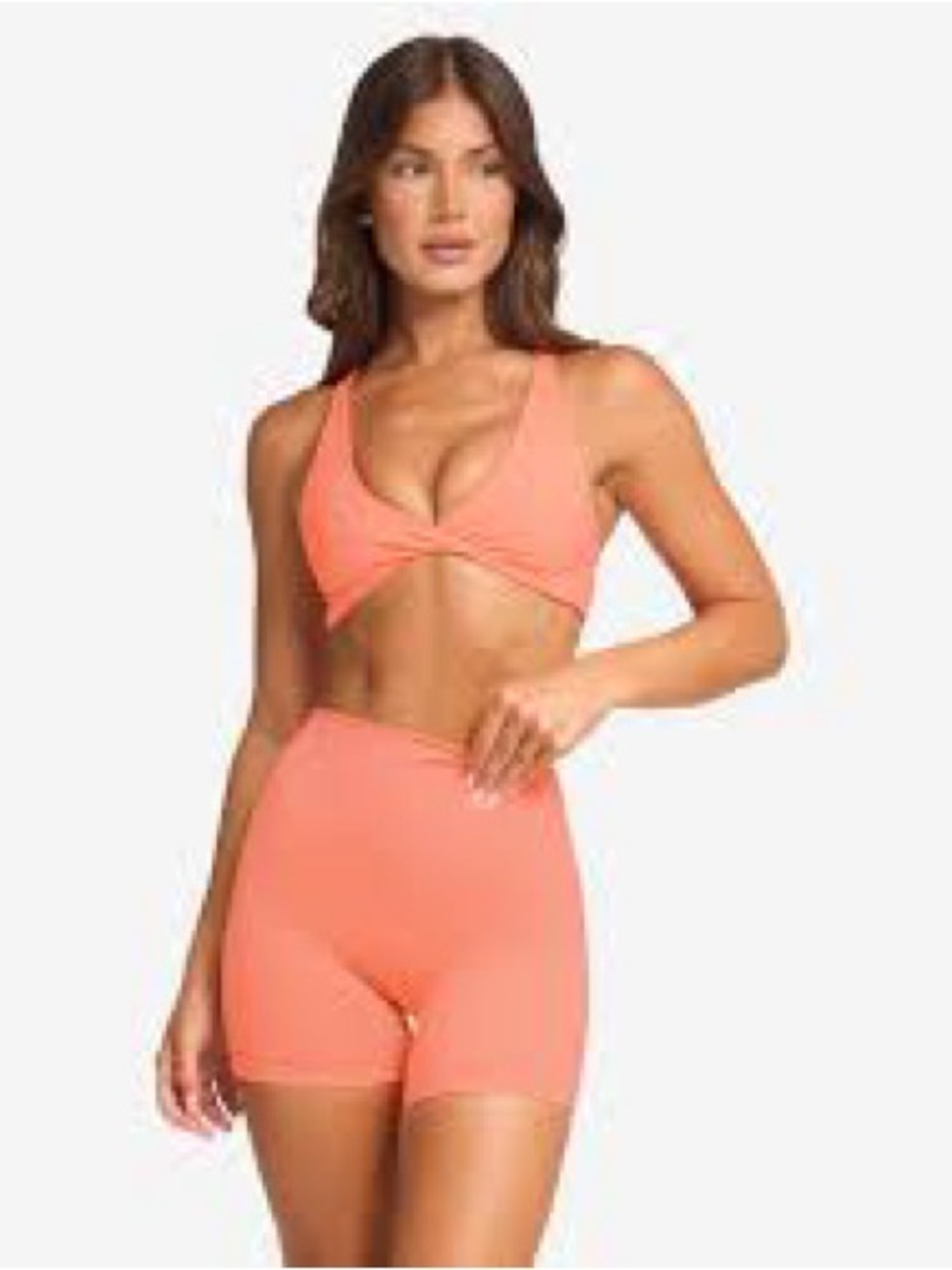 Crop Shop Boutique Scrunch Shorts Guava